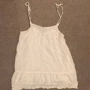 White embroidered top
